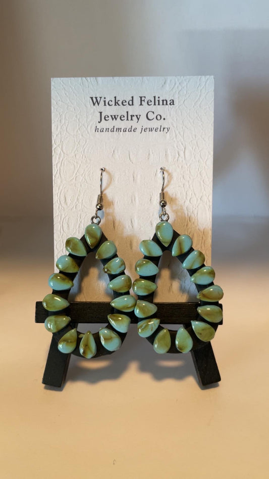 Small Turquoise hoops